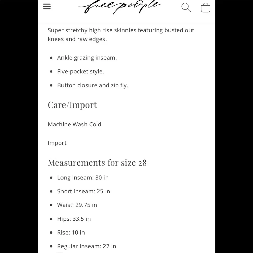 Free People jeans